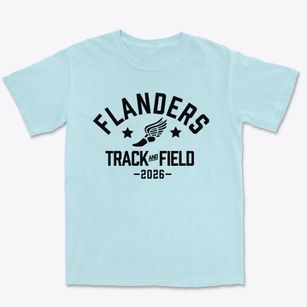 Flanders Elementary School Track and Field Premium Heavyweight T-shirt
