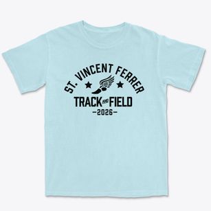 Saint Vincent Ferrer High School Track and Field Premium Heavyweight T-shirt