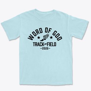 Word Of God Christian Academy Track and Field Premium Heavyweight T-shirt