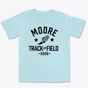Moore Elementary School Track and Field Premium Heavyweight T-shirt