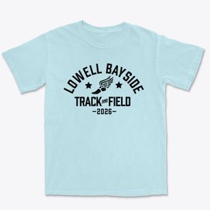 Lowell Bayside Academy Track and Field Premium Heavyweight T-shirt