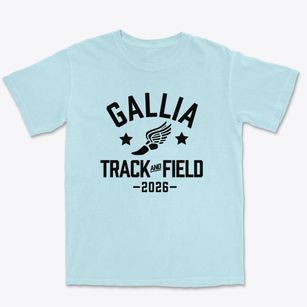 Gallia Academy High School Track and Field Premium Heavyweight T-shirt
