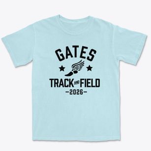 Gates Charter Language School Track and Field Premium Heavyweight T-shirt