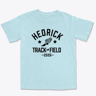 Hedrick Middle School Track and Field Premium Heavyweight T-shirt