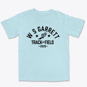 W S Garrett Elementary School Track and Field Premium Heavyweight T-shirt