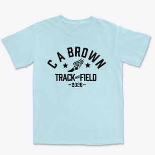 C A Brown Track and Field Premium Heavyweight T-shirt