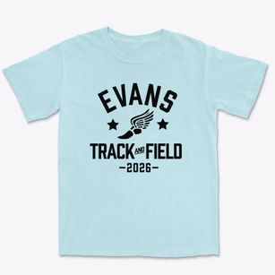 Evans Elementary School Track and Field Premium Heavyweight T-shirt