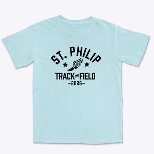 Saint Philip Of Jesus School Track and Field Premium Heavyweight T-shirt