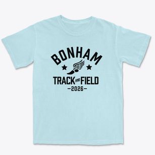 Bonham Elementary School Track and Field Premium Heavyweight T-shirt