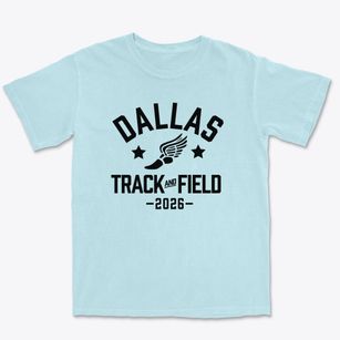 Dallas Junior Academy Track and Field Premium Heavyweight T-shirt