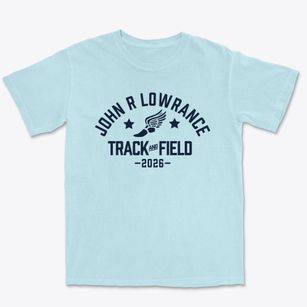 John R Lowrance Middle School Track and Field Premium Heavyweight T-shirt