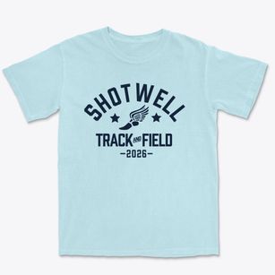 Shotwell Middle School Track and Field Premium Heavyweight T-shirt