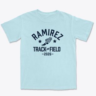 Ramirez Elementary School Track and Field Premium Heavyweight T-shirt