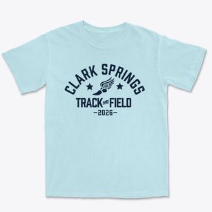Clark Springs Elementary School Track and Field Premium Heavyweight T-shirt