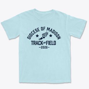 Diocese Of Madison Track and Field Premium Heavyweight T-shirt