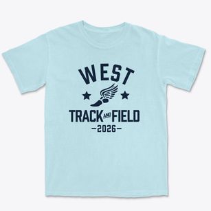 West High School Track and Field Premium Heavyweight T-shirt