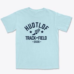 Hudtlof Junior High Track and Field Premium Heavyweight T-shirt