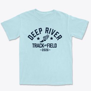Deep River Elementary School Track and Field Premium Heavyweight T-shirt