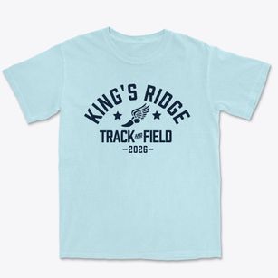 King's Ridge Christian School Track and Field Premium Heavyweight T-shirt