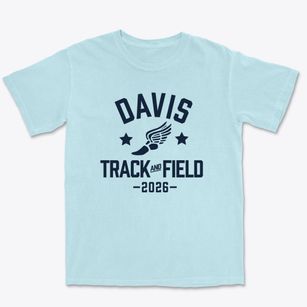 Davis Elementary School Track and Field Premium Heavyweight T-shirt