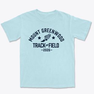 Mount Greenwood Elementary School Track and Field Premium Heavyweight T-shirt