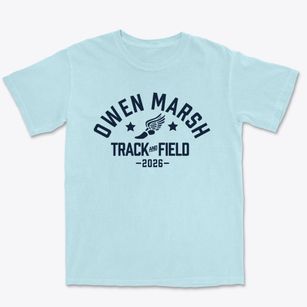 Owen Marsh Elementary School Track and Field Premium Heavyweight T-shirt