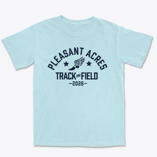 Pleasant Acres Elementary School Track and Field Premium Heavyweight T-shirt