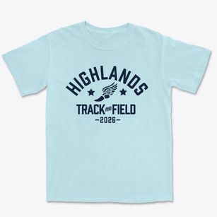 Highlands Elementary School Track and Field Premium Heavyweight T-shirt