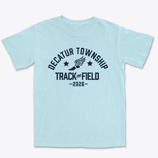 Decatur Township Middle School Track and Field Premium Heavyweight T-shirt