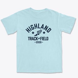 Highland High School Track and Field Premium Heavyweight T-shirt