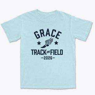 Grace Baptist Academy Track and Field Premium Heavyweight T-shirt