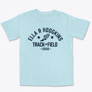 Ella R Hodgkins Middle School Track and Field Premium Heavyweight T-shirt
