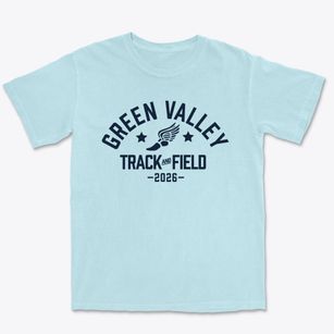 Green Valley Elementary School Track and Field Premium Heavyweight T-shirt