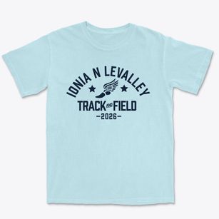 Ionia School N Levalley Track and Field Premium Heavyweight T-shirt