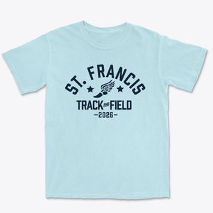 Saint Francis Of Assisi School Track and Field Premium Heavyweight T-shirt
