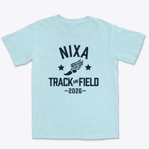Nixa Junior High School Track and Field Premium Heavyweight T-shirt