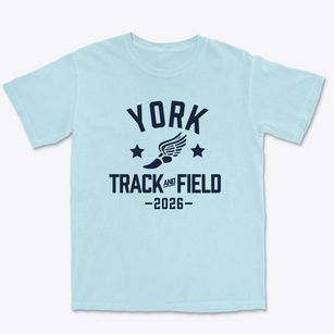 York High School Track and Field Premium Heavyweight T-shirt
