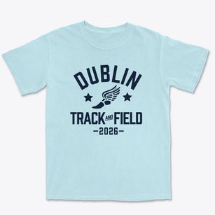 Dublin Christian Academy Track and Field Premium Heavyweight T-shirt
