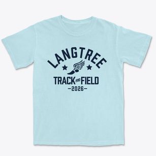 Langtree Elementary School Track and Field Premium Heavyweight T-shirt
