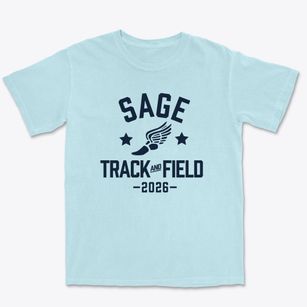 Sage Junior High School Track and Field Premium Heavyweight T-shirt