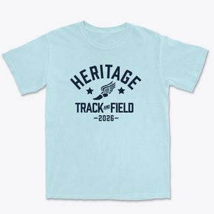 Heritage Baptist Christian School Track and Field Premium Heavyweight T-shirt