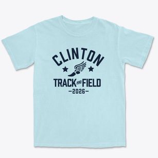Clinton High School Track and Field Premium Heavyweight T-shirt