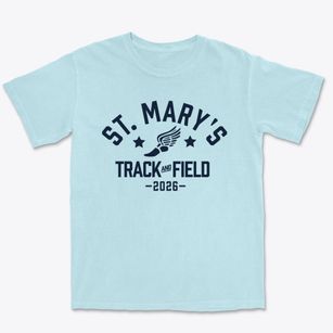 Saint Mary's School Track and Field Premium Heavyweight T-shirt