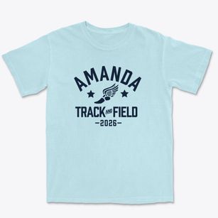 Amanda Elementary School Track and Field Premium Heavyweight T-shirt