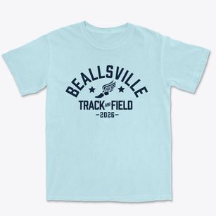 Beallsville Elementary School Track and Field Premium Heavyweight T-shirt
