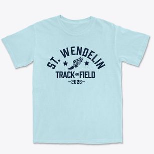 Saint Wendelin School Track and Field Premium Heavyweight T-shirt