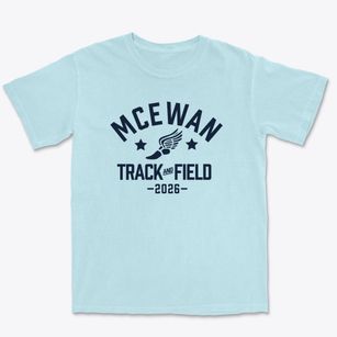 Mcewan School Track and Field Premium Heavyweight T-shirt