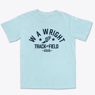 W A Wright Elementary School Track and Field Premium Heavyweight T-shirt