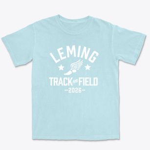 Leming Elementary School Track and Field Premium Heavyweight T-shirt