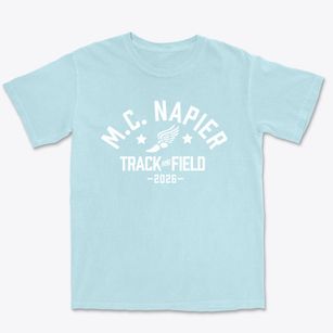 M.c. Napier High School Track and Field Premium Heavyweight T-shirt